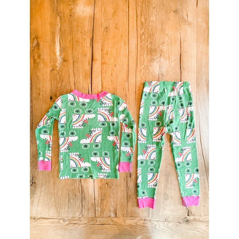 Hanna Andersson Long Sleeve Roller Skate Pajamas, Size 4 - Picture 3 of 3